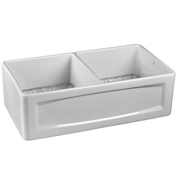 Hillside 33" Apron Front Kitchen Sink Kit in Canvas White
