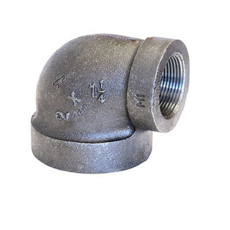 ELBOW 2X1-1/4 EXTRA HEAVY BLACK MALLEABLE IRON FIGURE 1161R 300# THREADED