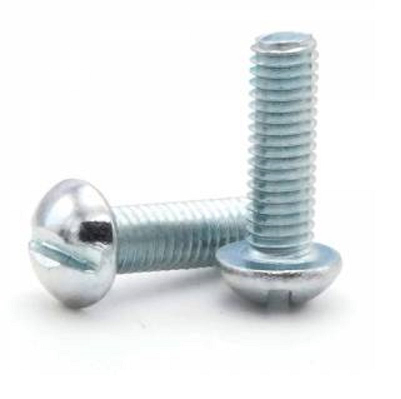 Machine Screw #10-24X3/8" Round Head Slotted Zinc