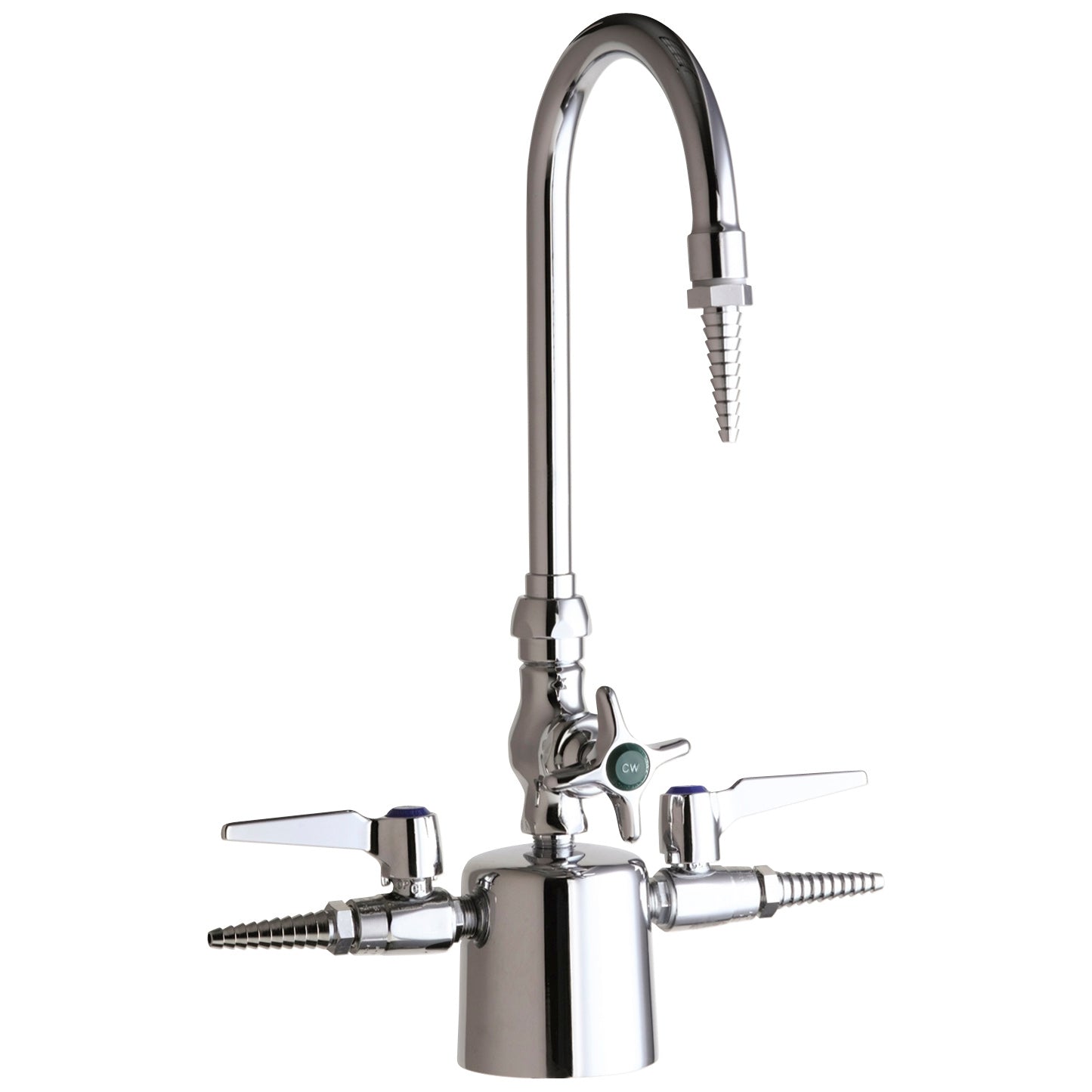 Deck-Mounted Triple Service Valve In Pol Chrome
