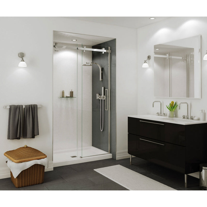 Halo 44-1/2-47x78-3/4" Slide Shower Door w/8mm Clear, Chrome