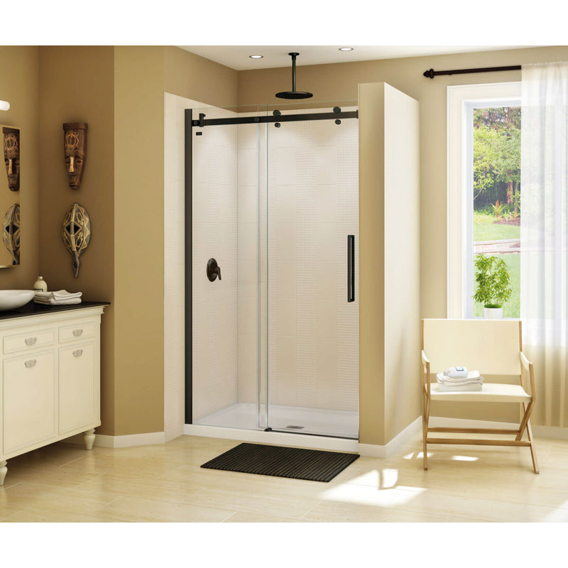 Halo 44-1/2-47x78-3/4" Slide Shower Door w/8mm Clear, Bronze