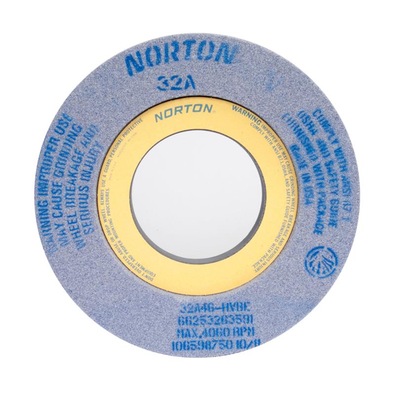 Vitrified Wheel 12"X2"X5" 32A46-HVBE Type 7 Recessed 2 Sides 32A