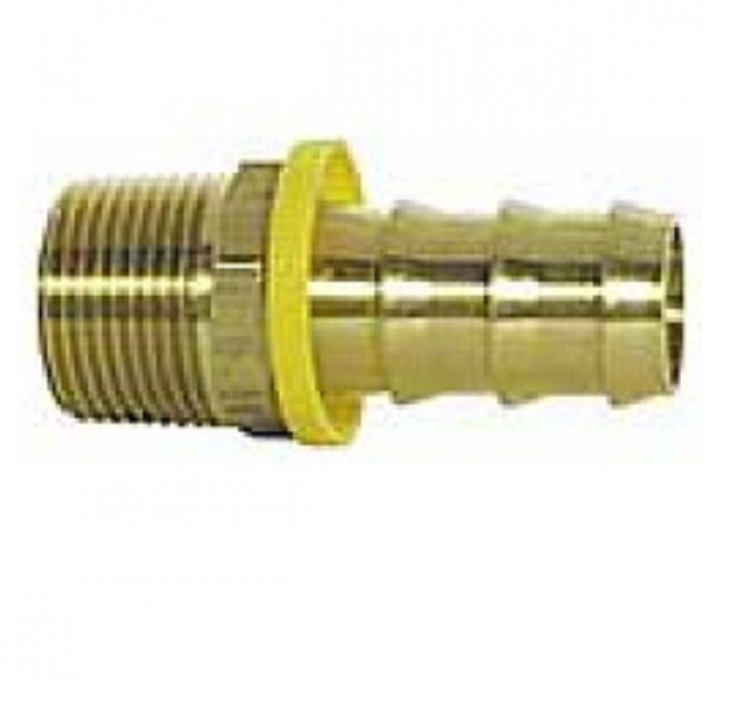 Hose Barb 1/4" Brass PUSHONXMPT