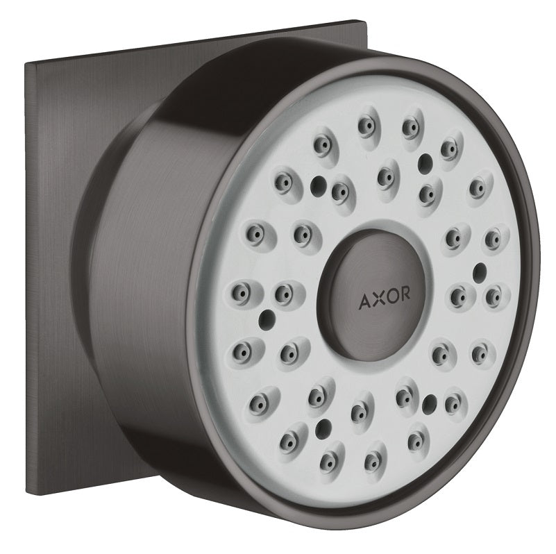 Axor Surface Mount Round Bodyspray in Brushed Black Chrome