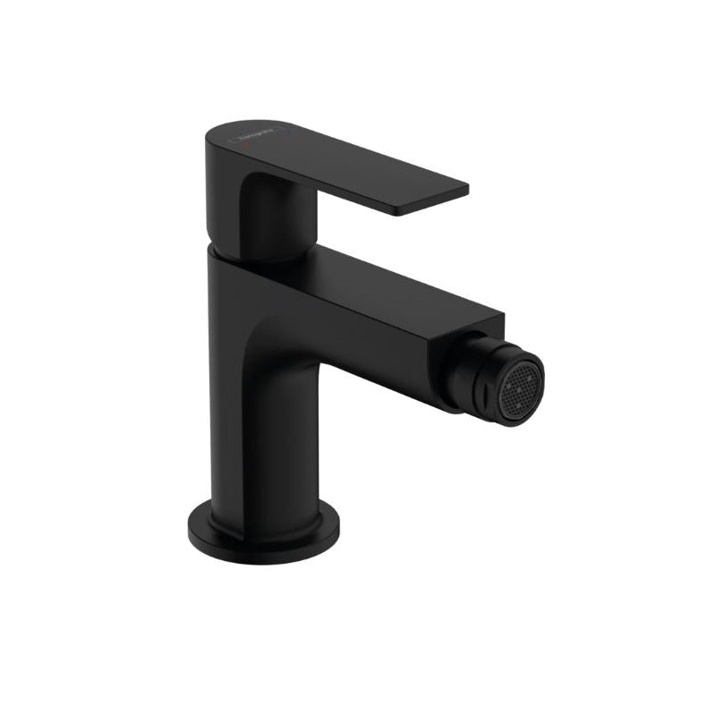 Rebris E Single-Hole Bidet Faucet w/Drain in Matte Black