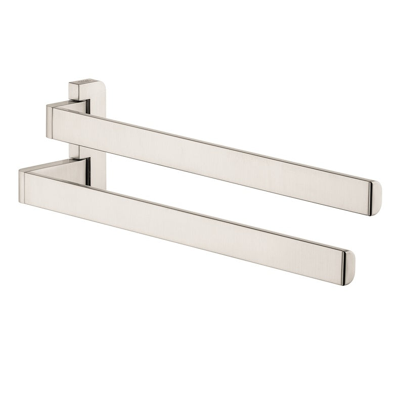 Axor Universal Softsquare Dual Towel Bar in Brushed Nickel