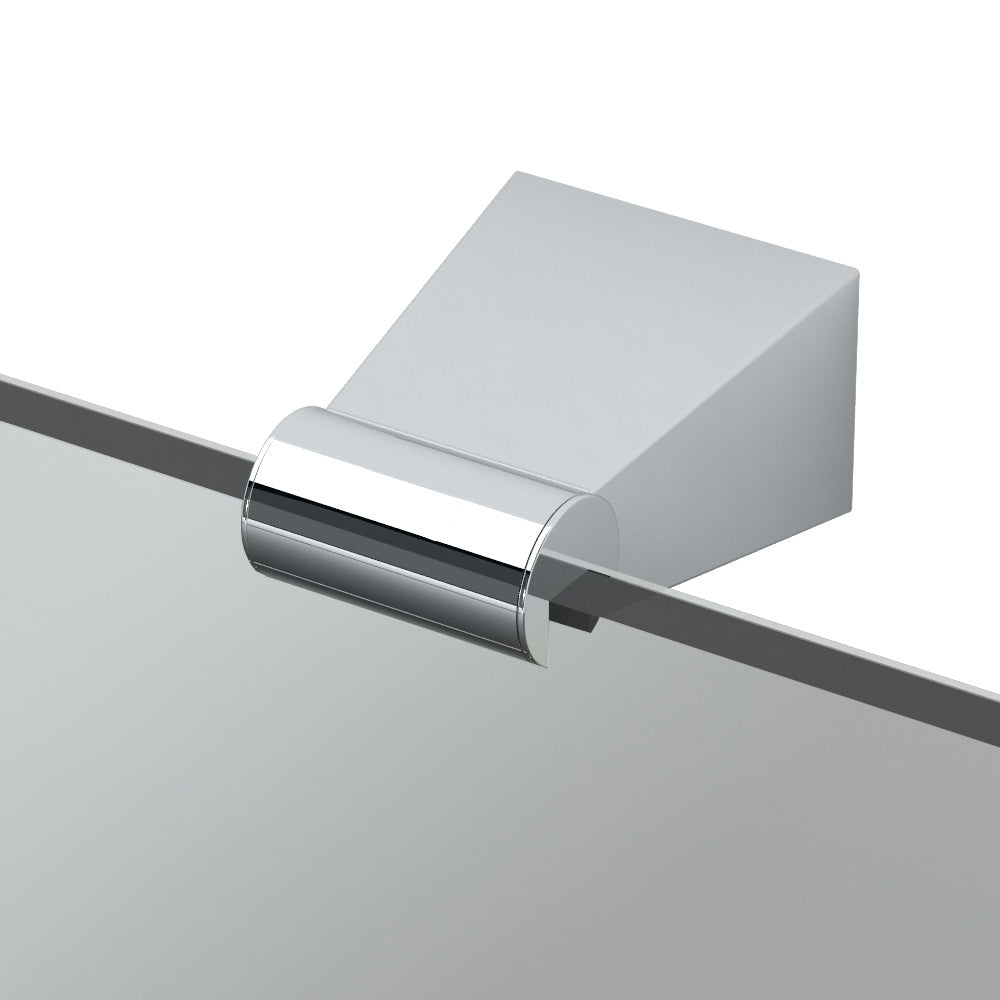 Bleu 22x30" Minimalist Rectangular Mirror in Chrome