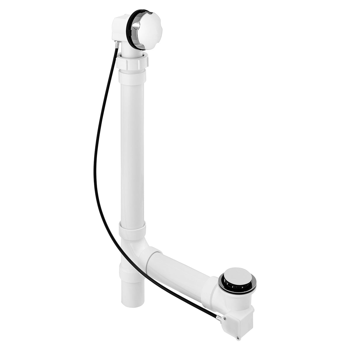 Universal Rotary Bathtub Drain Chrome