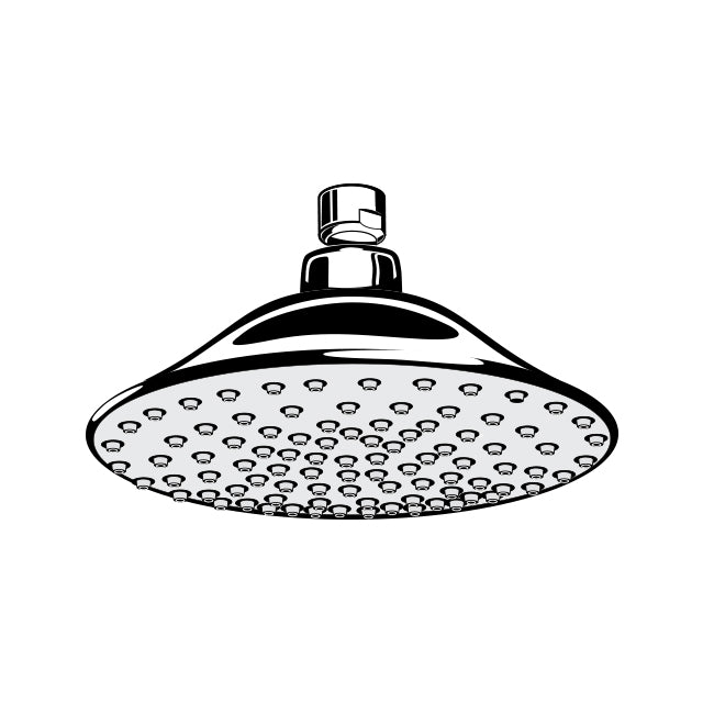 Traditional 6" Rain Easy Clean Showerhead in Blackened Bronze