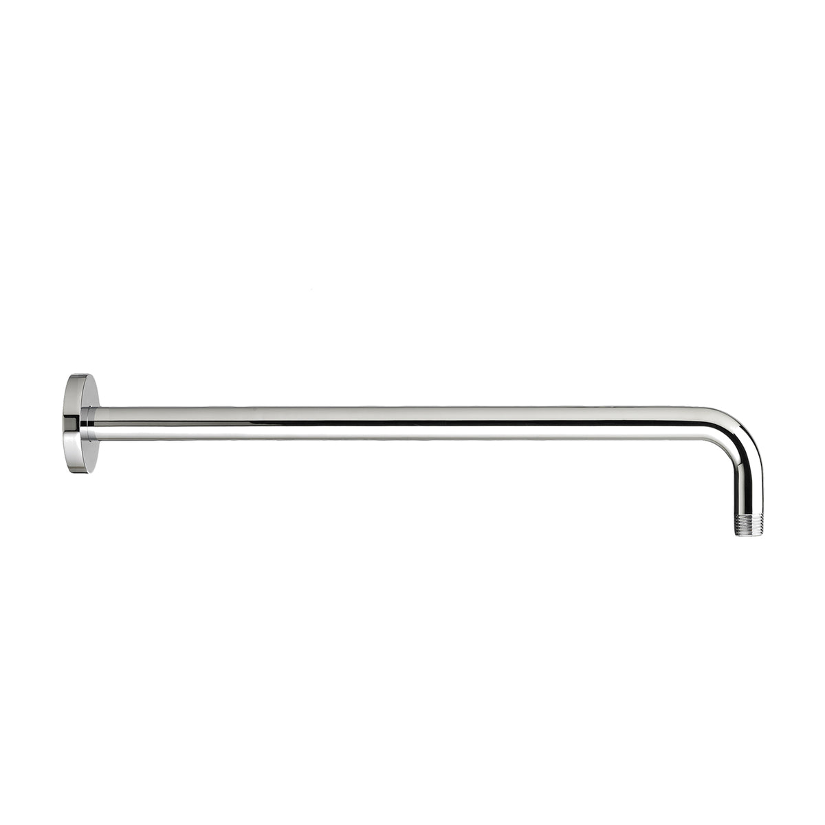 Rain 18" Wall Mount Shower Arm & Flange in Polished Chrome