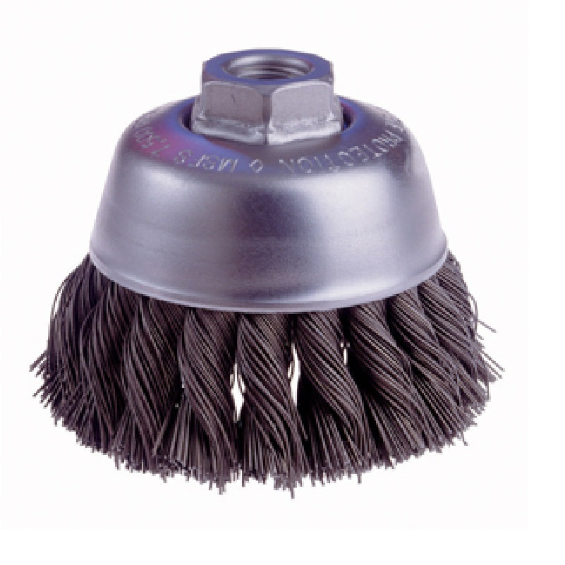 Cup Brush 3-1/2" Diameter .020" Wire