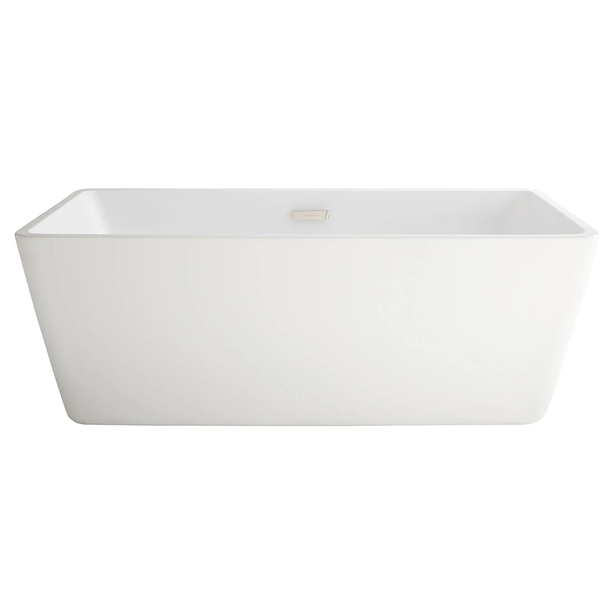 Freestanding Tub Overflow Cover & Drain Kit in Brushed Nickel