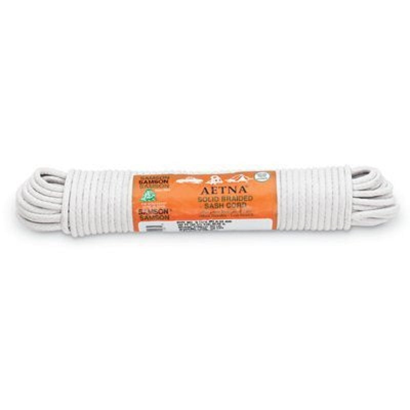 Sash Cord #10 (5/16") Braided Cotton White