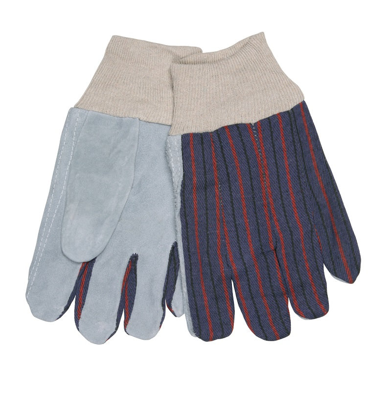 KnitWrist Glove Men's Clute Pattern Leather Large Glove