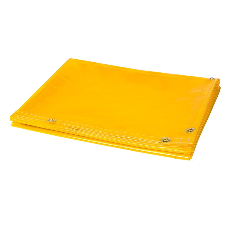 WELDING CURTAIN 6X8' YELLOW FR 334-6X8 14 MIL TRANSPARENT VINYL