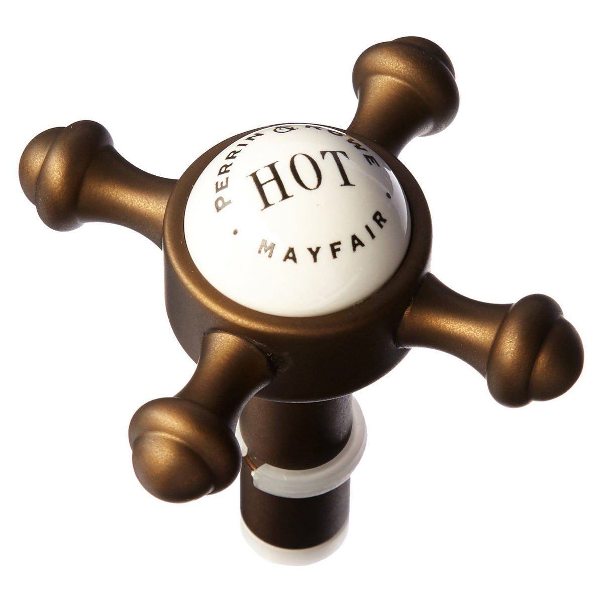 HANDLE 9.01797H-EB CROSS W/DOMED PORCELAIN INSERT