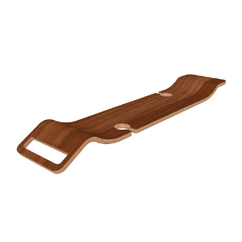 Tombolo 38-1/4" Bathtub Rack w/Wine Glass Holders in Walnut