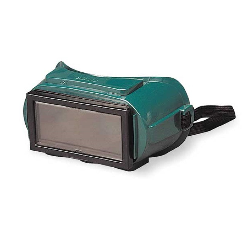 Plate Welding Goggles Flexible Soft PVC Green Frame Shade 5 Indirect Vents