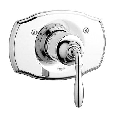 Seabury Thermostat Trim In Brushd Nickl/Pol Brass