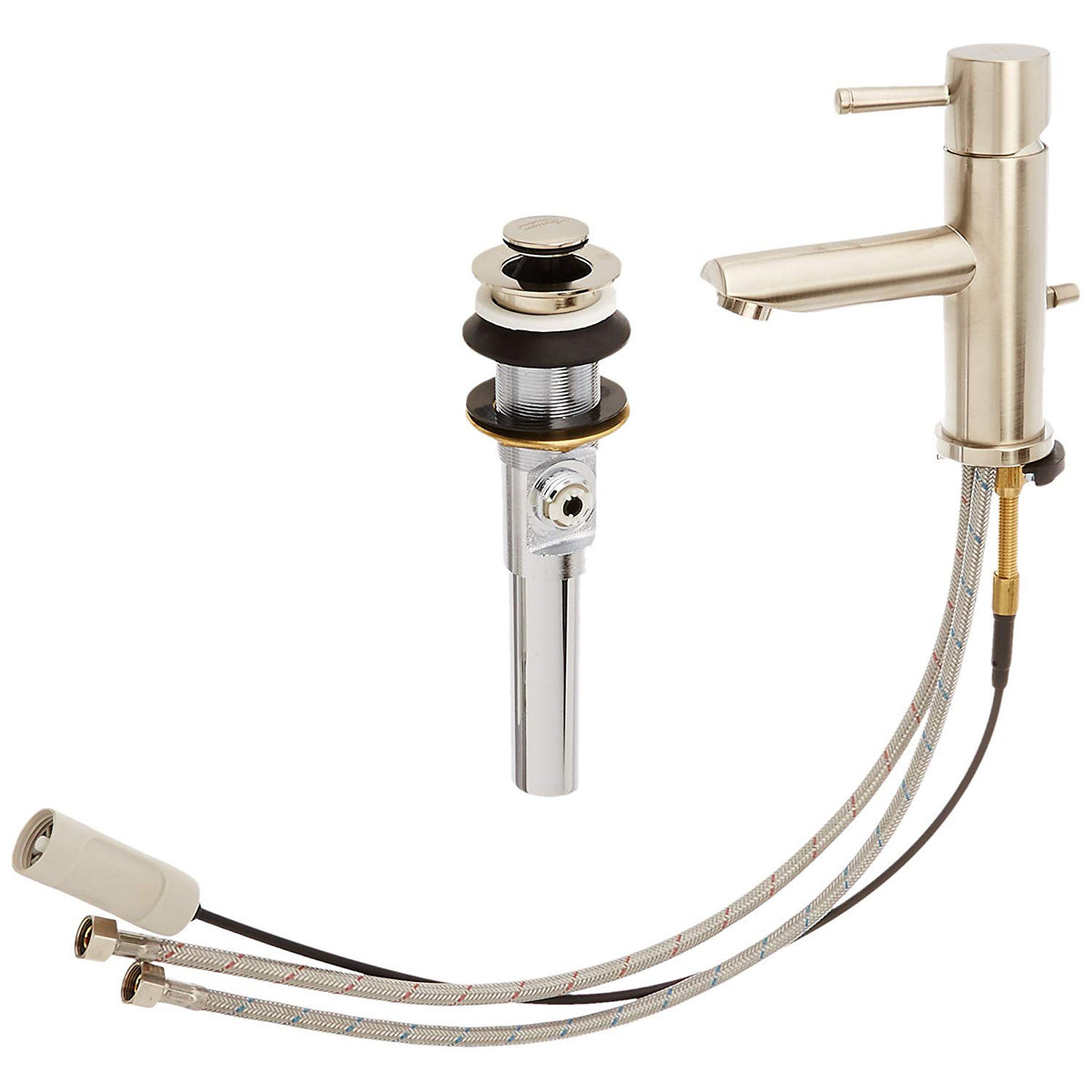 Serin Single Hole Lavatory Faucet in Satin Nickel