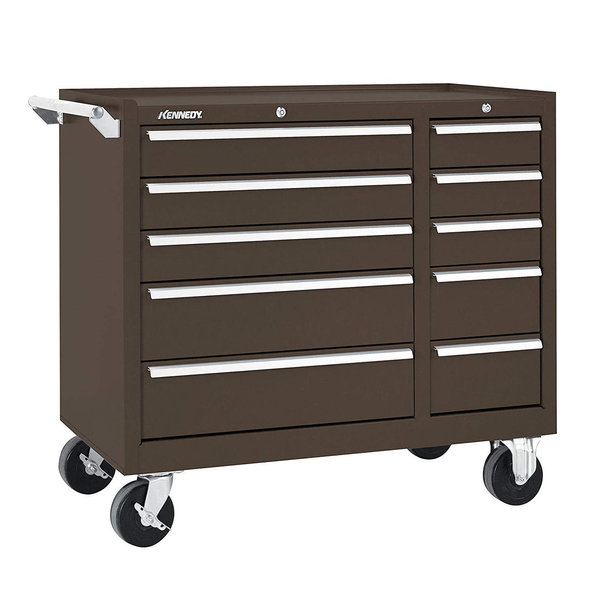 ROLLER CABINET 39in 310XB 10-DRAWER BROWN WRINKLE