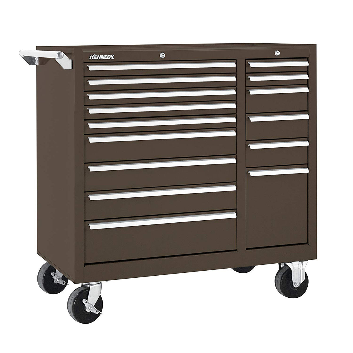 ROLLER CABINET 39in 315XB 15-DRAWER BROWN WRINKLE