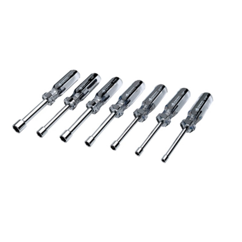 Nutdriver Set 7-Pc SAE/Metric Includes: 1/4", 5/16", 3/8",7/16" and 8mm,9mm,10mm