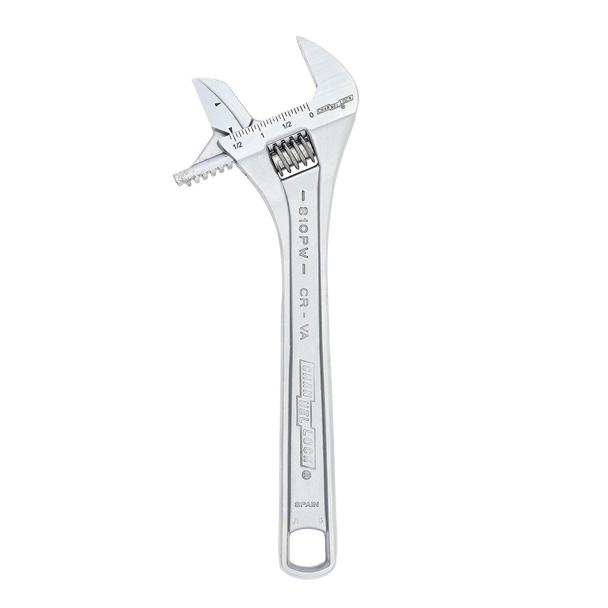 10" Reversible Jaw, Extra Wide Adjustable Wrench