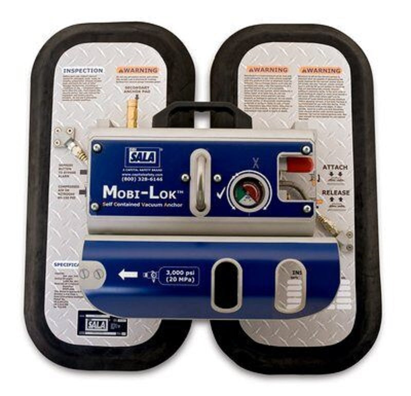 DBI Sala Mobi-Lok Vacuum Anchor with Air Bottle Attachment General Industry Self Contained with Carrying Case