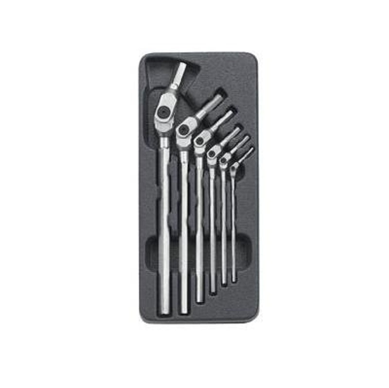 KEY SET 6PC HEX - METRIC 82411 - FLEXIBLE - CHROME