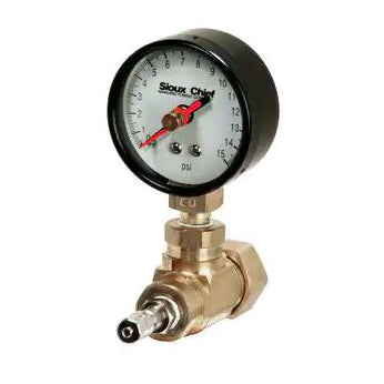 AIR TEST FTG 5/8"OD # 881-02A CMPXSCHRADER VLV w/GAUGE