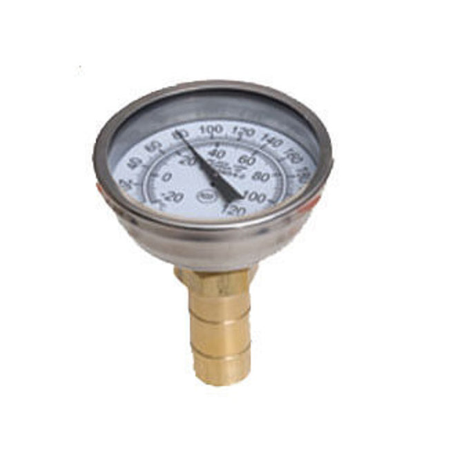 Temperature Gauge 1/2" Tube Size without SharkBite Tee