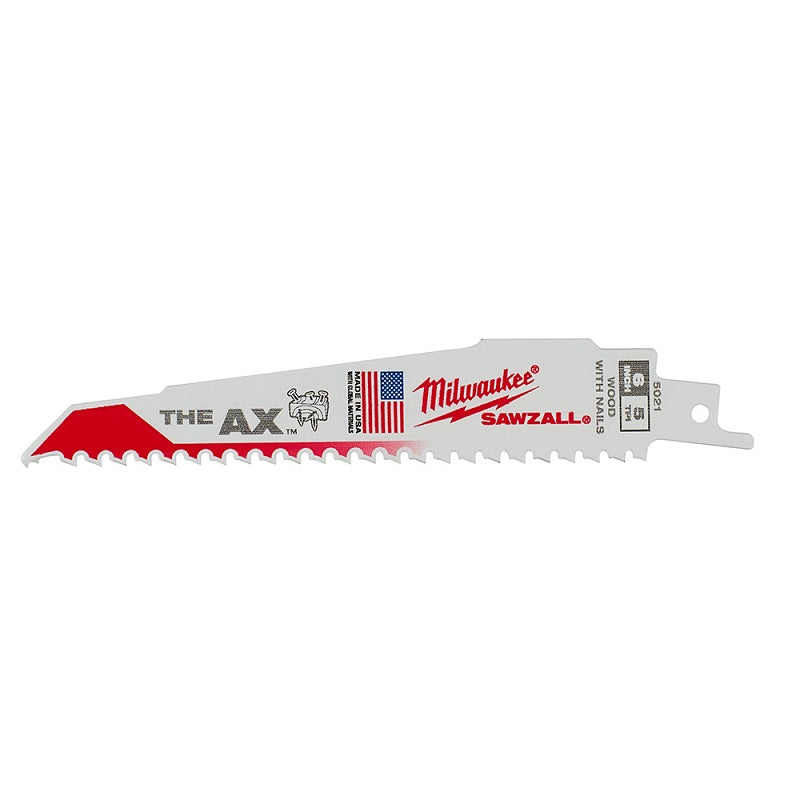 Reciprocating Saw Blade (Sawzall) 6" 5/8T 5 Per Pack