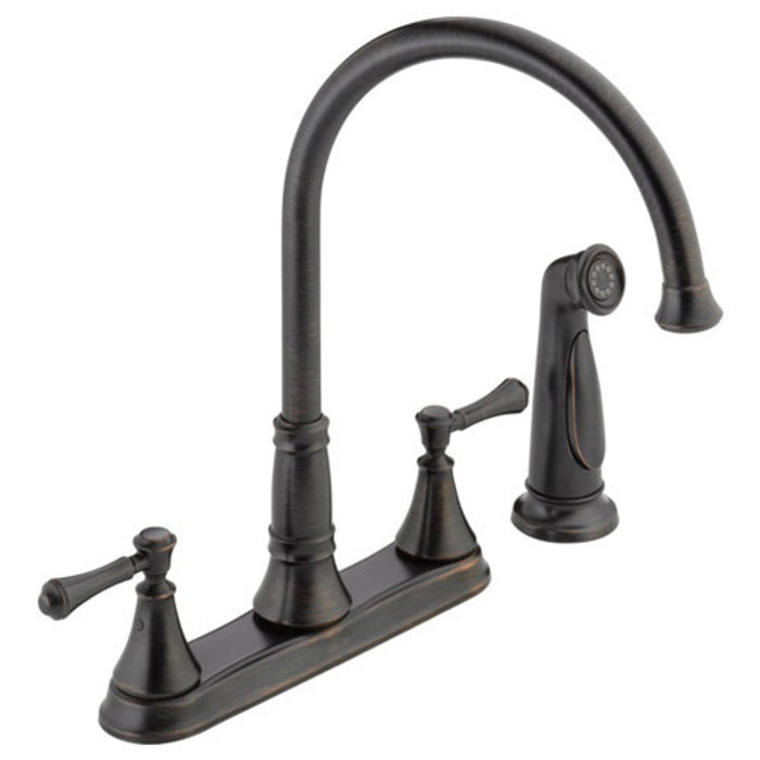 Cassidy Widespread Kitchen Faucet w/Side Spray in Venetian Bronze