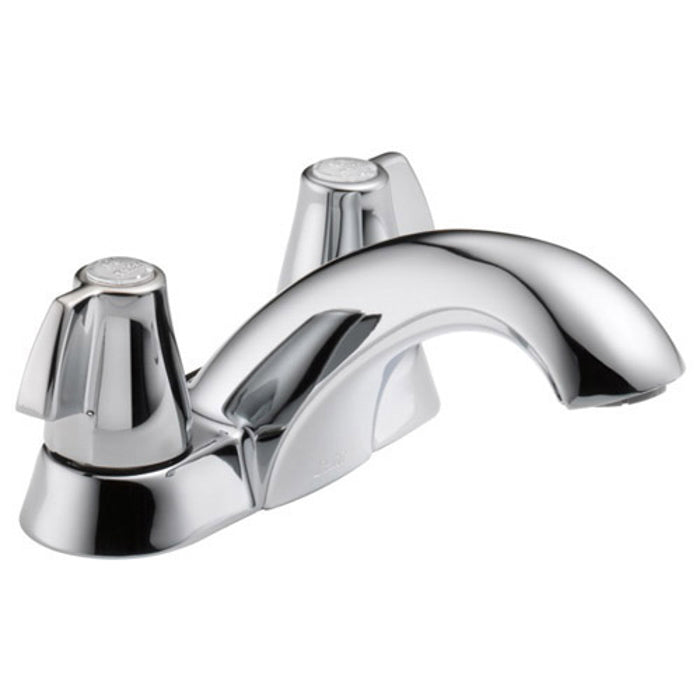 Classic Centerset Lavatory Faucet in Chrome, Less Pop-Up