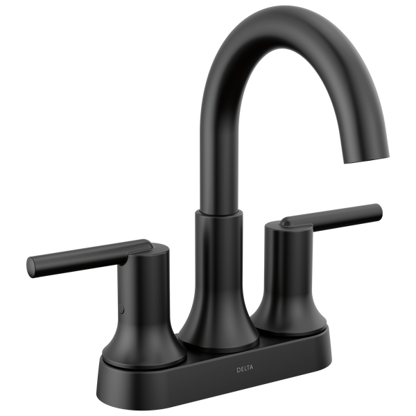 Trinsic 4" Centerset Lav Faucet in Matte Black w/Pop-Up