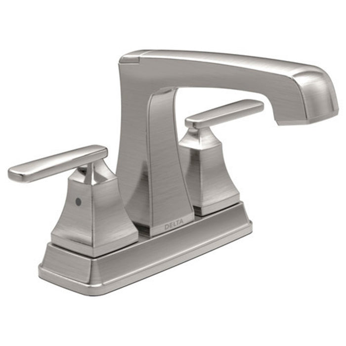 Ashlyn 4" Centerset Lav Faucet in Stainless w/Metal Drain