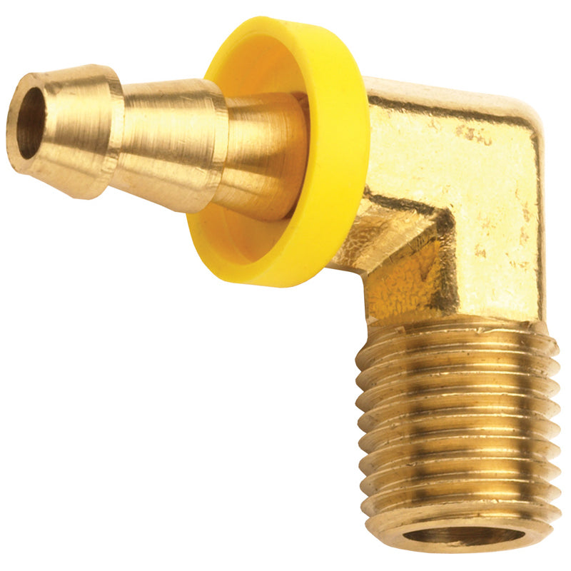 ELBOW 3/8X1/4-18 BRASS 2730604C BARB X M NPTF
