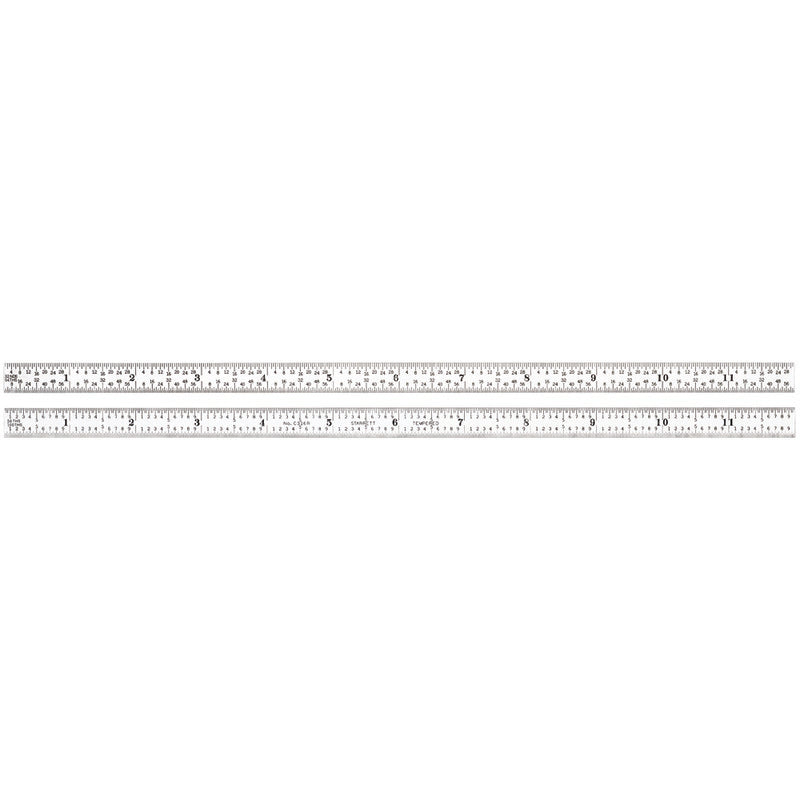 Full Flexible Steel Rule 12"X1/2" 32nds, 50ths to 100ths Graduations