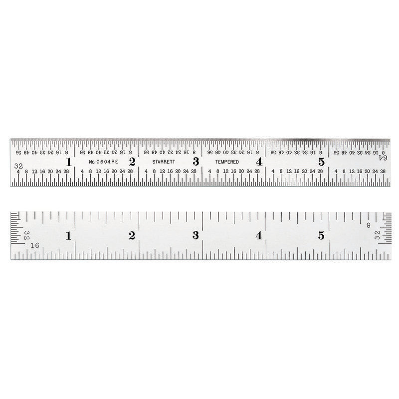 RULE 6"8THS/16THS C604RE-6 52660 QR32NDS 64THS W/END GRAD
