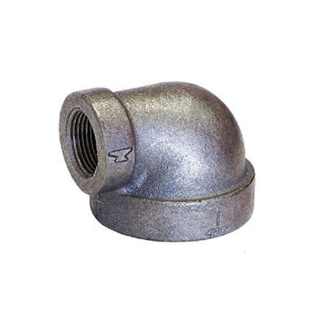 ELBOW 3-1/2X2-1/2 BLACK CAST IRON 125# THREADED FIGURE 21 #352