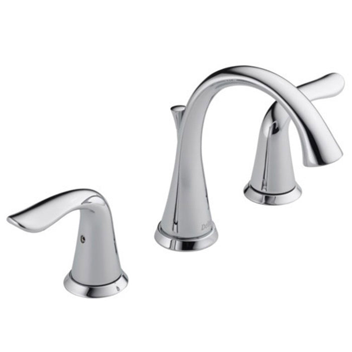Lahara Widespread Lavatory Faucet in Chrome w/Drain