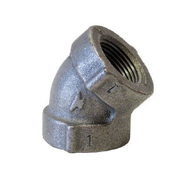 45 ELBOW 1/4 BLACK CAST IRON 125# THREADED FIGURE 23 / 356