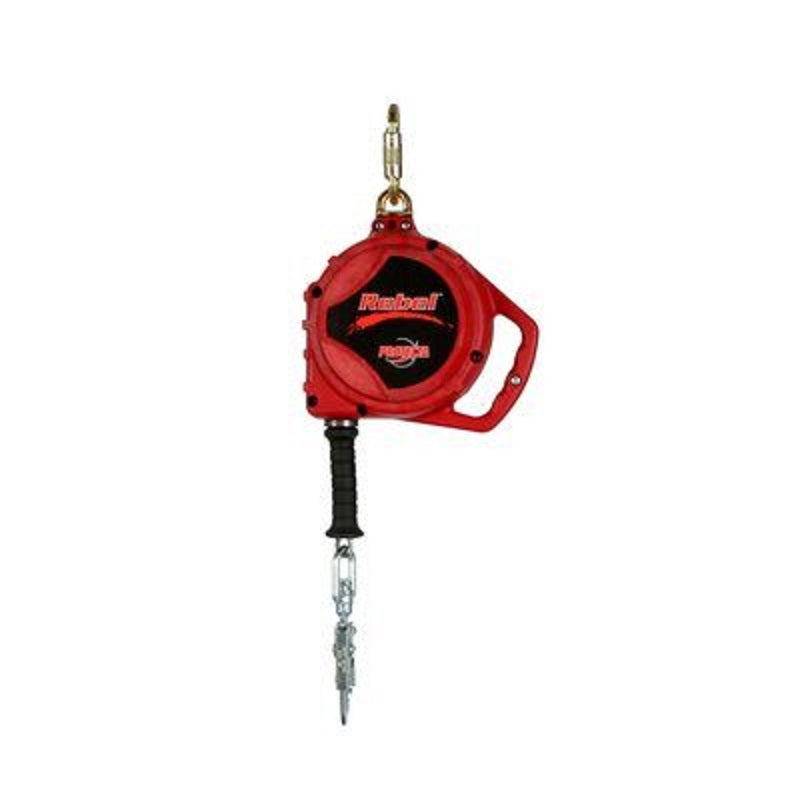 Protecta Rebel Self Retracting Lifeline 85' of 3/16" Galvanized Steel Wire Rope with Swiveling Snap Hook, Aluminum Housing & Anchorage Carabiner