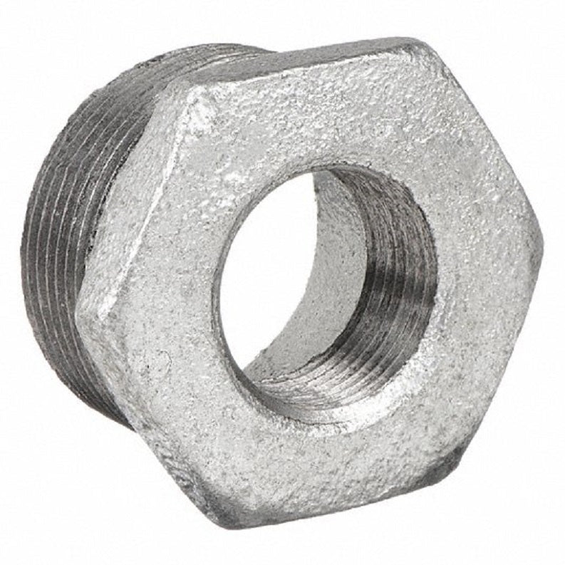 BUSHING 1-1/4X3/4 GALVANIZED MALLEABLE IRON MG 36133 - HEX MXF