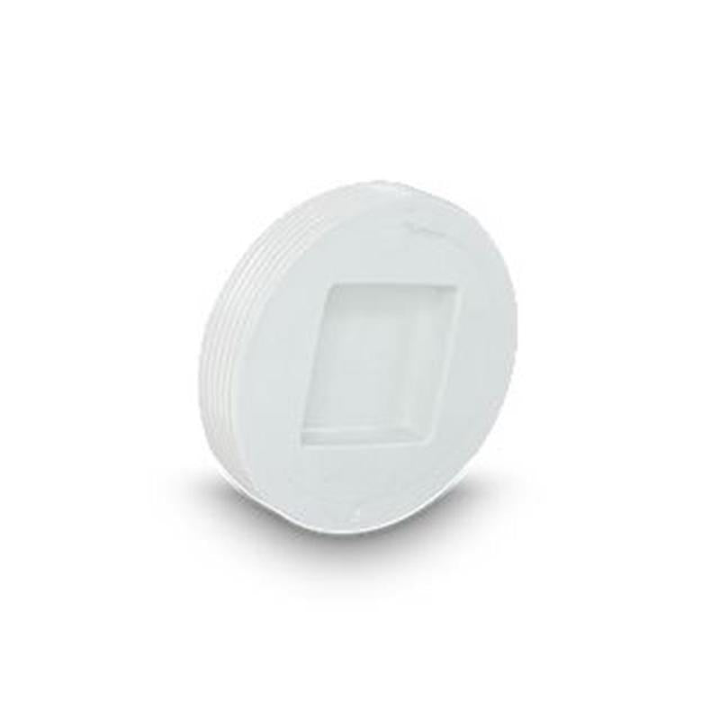 Countersunk Threaded Plug 6" MPT for Cleanout Applications