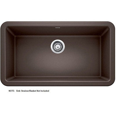Ikon 33x19x10" Apron Front Single Bowl Sink in Café Brown