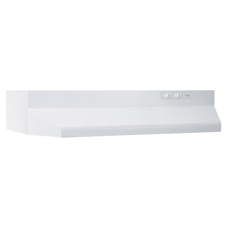 Under Cabinet Range Hood 30" Vented 2-Speed White