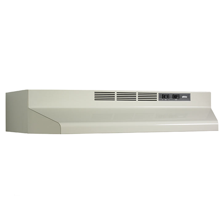 Under Cabinet Range Hood 30" Non-Vented 2-Speed Bisque